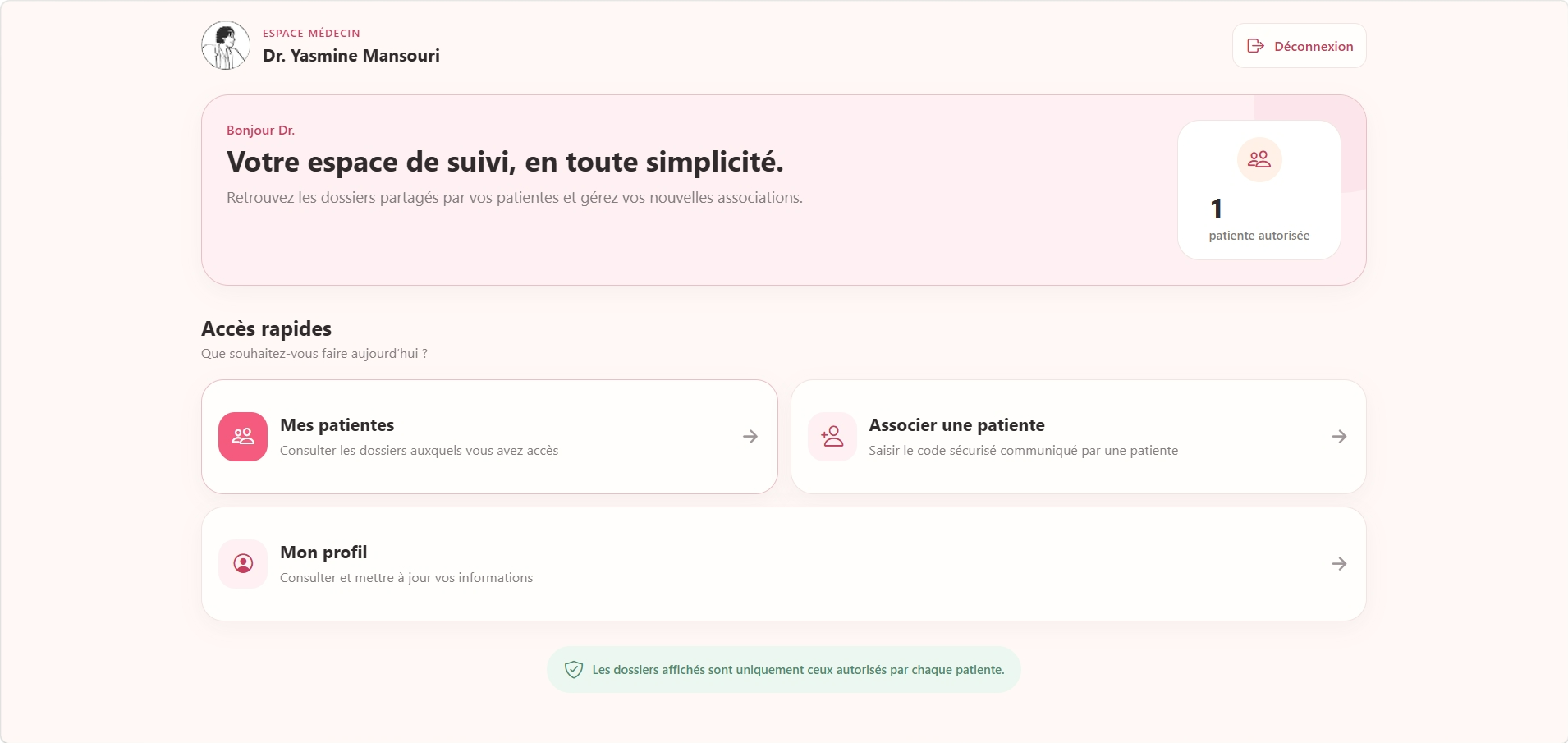 SOPK — Doctor dashboard